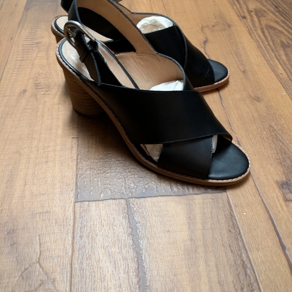 Madewell The Ruthie Crisscross Sandal in Black Leather 7.5 - Picture 4 of 10